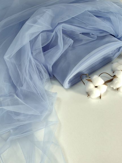 najmekši i najprozračniji til u boji denim za svadbeni veo ili laganu haljinu