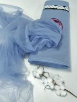 najmekši i najprozračniji til u boji denim za svadbeni veo ili laganu haljinu