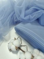 najmekši i najprozračniji til u boji denim za svadbeni veo ili laganu haljinu