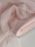 najmekši i najprozračniji til u boji puder roze za svadbeni veo ili laganu haljinu