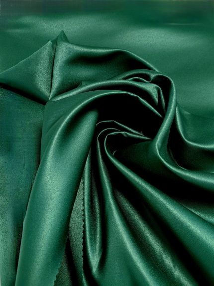 najjeftiniji mat čvrst saten u boji smaragdno zelena za haljine i dekoraciju