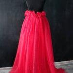 til najvišeg kvaliteta u boji crvena sa sitnom mrežicom za haljine i suknje