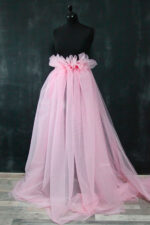 til najvišeg kvaliteta u boji svetlo roze sa sitnom mrežicom za haljine i suknje