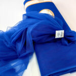 meki til u boji kraljevsko plava za odeću i dekoraciju