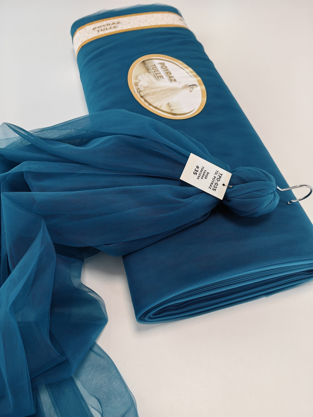 til-poyraz-boja-tamno-tirkizna-1 meki til u boji tamno tirkizna za odeću i dekoraciju