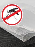 mreža protiv insekata u platnu boja crna